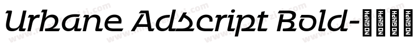 Urbane Adscript Bold字体转换